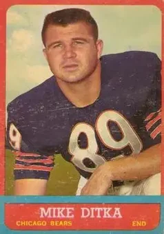 1963 Topps #62 - Mike Ditka - Chicago Bears 1963 Topps #62 - Mike Ditka - Chicago Bears
