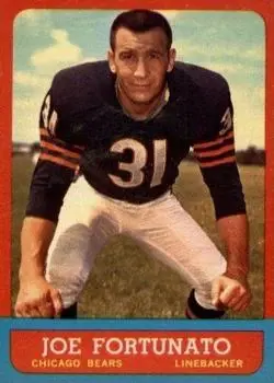 1963 Topps #69 - Joe Fortunato - Chicago Bears