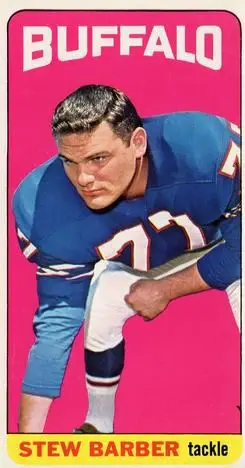 1965 Topps #23 - Stew Barber - Buffalo Bills