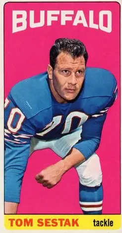 1965 Topps #40 - Tom Sestak - Buffalo Bills
