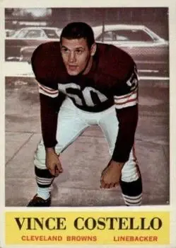 1964 Philadelphia #32 - Vince Costello - Cleveland Browns