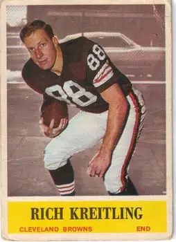 1964 Philadelphia #36 - Rich Kreitling - Cleveland Browns - Front