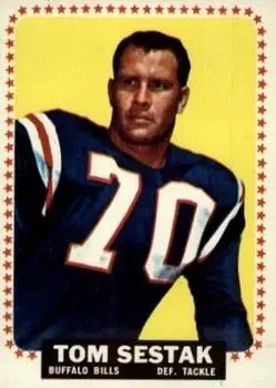 1964 Topps #37 - Tom Sestak - Buffalo Bills