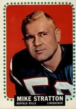 1964 Topps #39 - Mike Stratton - Buffalo Bills