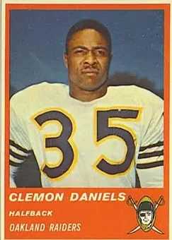 1963 Fleer #57 - Clemon Daniels - Oakland Raiders