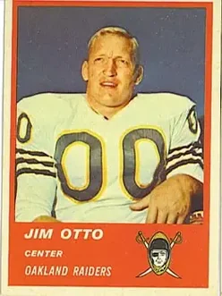 1963 Fleer #62 - Jim Otto - Oakland Raiders
