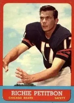 1963 Topps #71 - Richie Petitbon - Chicago Bears