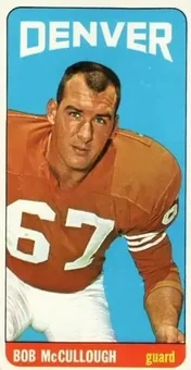 1965 Topps #58 - Bob McCullough - Denver Broncos