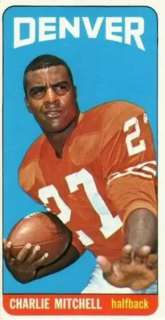 1965 Topps #60 - Charlie Mitchell - Denver Broncos