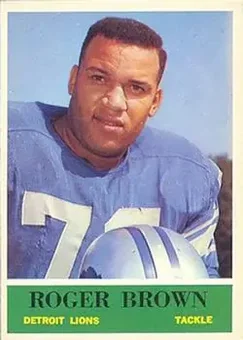 1964 Philadelphia #58 - Roger Brown - Detroit Lions