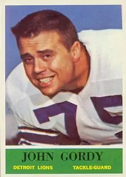 1964 Philadelphia #60 - John Gordy - Detroit Lions