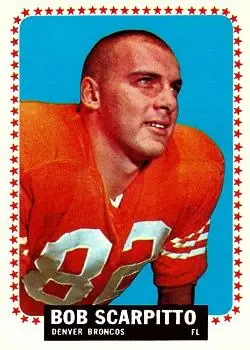 1964 Topps #59 - Bob Scarpitto - Denver Broncos