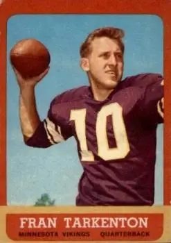 1963 Topps #98 - Fran Tarkenton - Minnesota Vikings