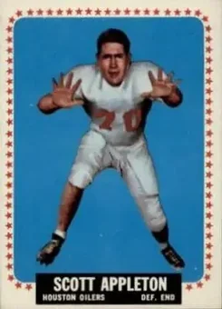 1964 Topps #66 - Scott Appleton - Houston Oilers