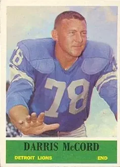 1964 Philadelphia #64 - Darris McCord - Detroit Lions