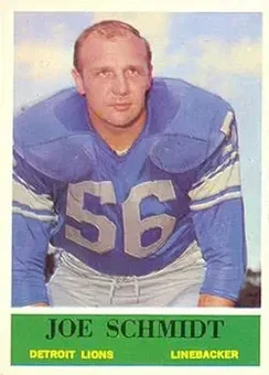 1964 Philadelphia #66 - Joe Schmidt - Detroit Lions