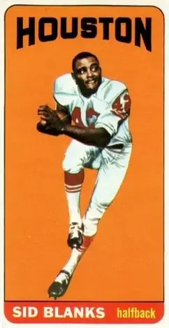 1965 Topps #70 - Sid Blanks - Houston Oilers