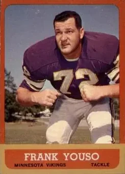 1963 Topps #102 - Frank Youso - Minnesota Vikings