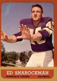 1963 Topps #105 - Ed Sharockman - Minnesota Vikings