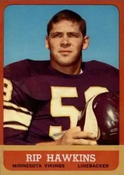 1963 Topps #106 - Rip Hawkins - Minnesota Vikings