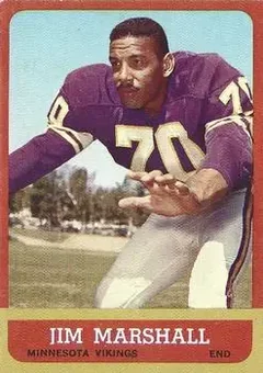 1963 Topps #107 - Jim Marshall - Minnesota Vikings