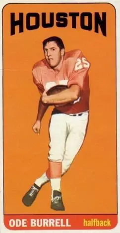 1965 Topps #71 - Ode Burrell - Houston Oilers