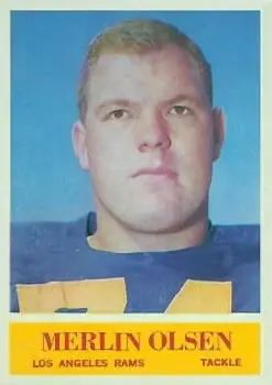 1964 Philadelphia #91 - Merlin Olsen - Los Angeles Rams