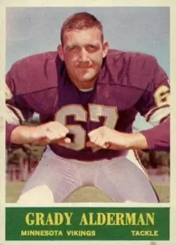 1964 Philadelphia #99 - Grady Alderman - Minnesota Vikings