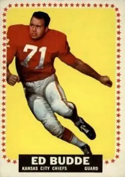 1964 Topps #93 - Ed Budde - Kansas City Chiefs