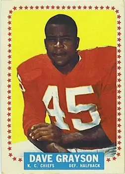 1964 Topps #97 - Dave Grayson - Kansas City Chiefs