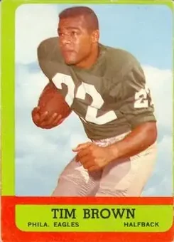 1963 Topps #111 - Tim Brown - Philadelphia Eagles