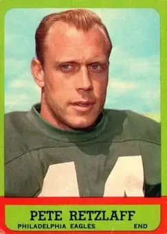 1963 Topps #114 - Pete Retzlaff - Philadelphia Eagles 1963 Topps #114 - Pete Retzlaff - Philadelphia Eagles