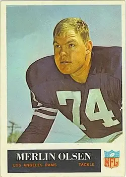 1965 Philadelphia #94 - Merlin Olsen - Los Angeles Rams