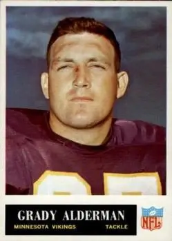 1965 Philadelphia #100 - Grady Alderman - Minnesota Vikings