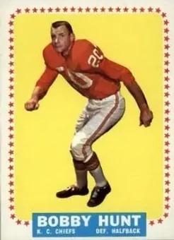 1964 Topps #101 - Bobby Hunt - Kansas City Chiefs 1964 Topps #101 - Bobby Hunt - Kansas City Chiefs
