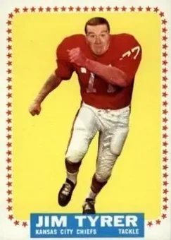 1964 Topps #108 - Jim Tyrer - Kansas City Chiefs