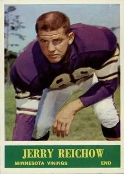 1964 Philadelphia #107 - Jerry Reichow - Minnesota Vikings - Front 1964 Philadelphia #107 - Jerry Reichow - Minnesota Vikings - Front