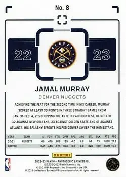 Back of Jamal Murray