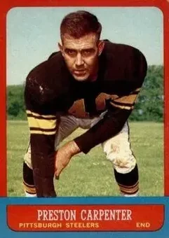 1963 Topps #126 - Preston Carpenter - Pittsburgh Steelers 1963 Topps #126 - Preston Carpenter - Pittsburgh Steelers
