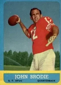 1963 Topps #134 - John Brodie - San Francisco 49ers 1963 Topps #134 - John Brodie - San Francisco 49ers