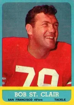 1963 Topps #140 - Bob St. Clair - San Francisco 49ers