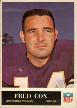 1965 Philadelphia #104 - Fred Cox - Minnesota Vikings