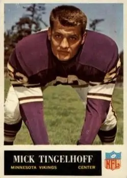 1965 Philadelphia #111 - Mick Tingelhoff - Minnesota Vikings