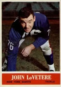 1964 Philadelphia #120 - John LoVetere - New York Giants - Front 1964 Philadelphia #120 - John LoVetere - New York Giants - Front