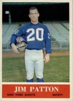 1964 Philadelphia #122 - Jim Patton - New York Giants 1964 Philadelphia #122 - Jim Patton - New York Giants