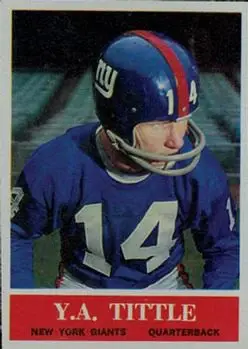 1964 Philadelphia #124 - Y.A. Tittle - New York Giants - Front