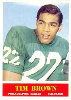 1964 Philadelphia #129 - Tim Brown - Philadelphia Eagles
