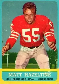 1963 Topps #142 - Matt Hazeltine - San Francisco 49ers