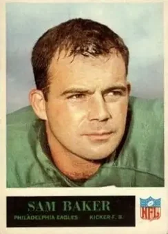 1965 Philadelphia #128 - Sam Baker - Philadelphia Eagles