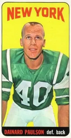 1965 Topps #123 - Dainard Paulson - New York Jets